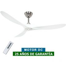 Casafan - Ventilateur de plafond 315224 eco genuino 152cm blanc/chrome brossé