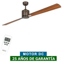Casafan - Ventilateur de plafond 949404 eco neo iii 180cm noir ou teck antique/marron antique