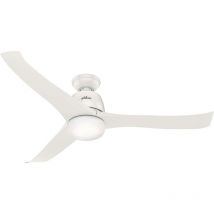 Hunter Fans - Ventilateur de plafond Harmony Blanc avec lumière
