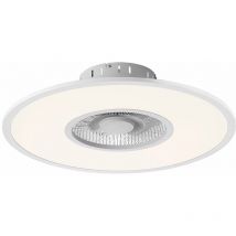 Leuchten Direkt - Ventilateur de plafond led avec éclairage ventilateur plafonnier dimmable avec télécommande, 10 niveaux, 1x led 32W 2600lm