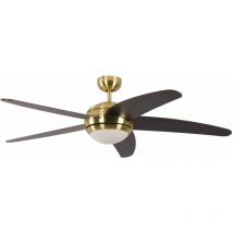 Pepeo - Ventilateur de plafond Melton Laiton / Wenge