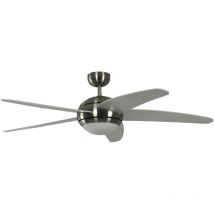 Ventilateur de plafond Melton Nickel / Blanc