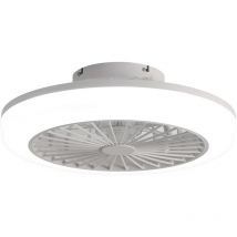 Ventilateur de plafond moderne de 18' avec Lumière led et Télécommande,Sans pale encastré pour Chambre,Salon,Salle à manger