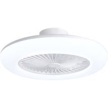 Sulion - Ventilateur De Plafond Moteur Ac 55cm Led 44w 3cct Dim Blanc