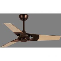 Sulion - Ventilateur de Plafond Moteur dc 112cm Noir/Bois