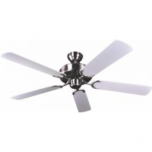 Ventilateur de plafond Potkuri Argent / Blanc