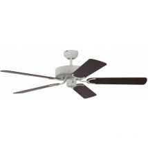 Ventilateur de plafond Potkuri Blanc / Acajou