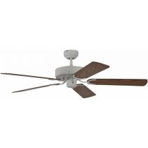 Ventilateur de plafond Potkuri Blanc / Chêne
