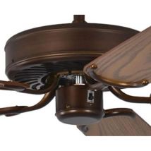 Ventilateur de plafond Potkuri Bronze / Chêne