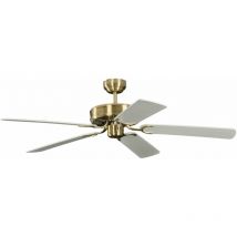 Pepeo - Ventilateur de plafond Potkuri Laiton antique / Blanc