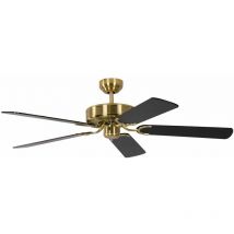 Pepeo - Ventilateur de plafond Potkuri Laiton satiné / Noir