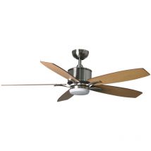Fantasia - Ventilateur de plafond Prima Nickel 132 cm avec led