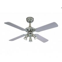 Ventilateur de plafond Princess Euro Étain avec lumière