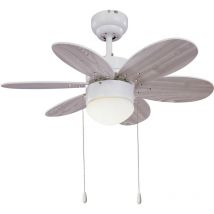 Sulion - Ventilateur de plafond Rainbow Blanc 76 cm avec lumière