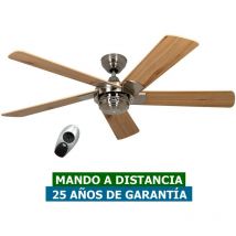 Certeo - Ventilateur de plafond CasaFan 9513267 rotary 132 bn-kf Pine / Satin Chrome