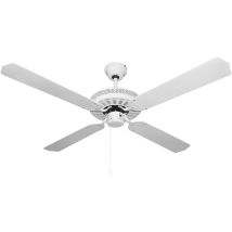 Suinga - Ventilateur de plafond Orbegozo sans lumière CF07132B, 4 pales réversibles, blanc