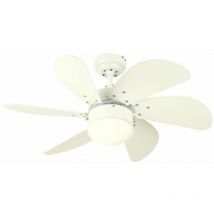 Westinghouse - Ventilateur de plafond Turbo Swirl Blanc 76 cm
