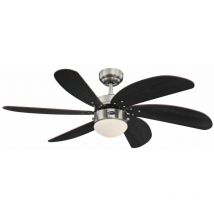 Westinghouse - Ventilateur de plafond Turbo Swirl Chrome 105 cm