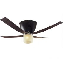 Hunter Fans - Ventilateur de plafond Valhalla Hêtre Foncé avec Lumière