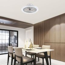 Dazhom - Ventilateur de plafond,LED Ventilateur de plafond , lampe de ventilateur, avec télécommande,Éclairage intérieur - pour Salon i Chambre i