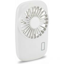 Ventilateur de poche Mini ventilateur Puissant petit ventilateur portable Vitesse réglable USB Rechargeable Refroidissement Blanc