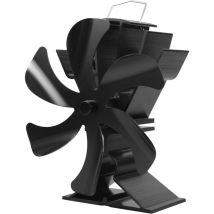 Ventilateur de poêle Laoa 6 Lames Ventilateur de poêle à bois silencieux à chaleur pour poêle à bois/cheminée/poêle à bois