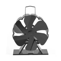 Ventilateur de poêle, ventilateur de cheminée à 6 pales non électrique, fonctionnement silencieux, poêles sans électricité, ventilateur de cheminée à
