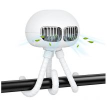 Fei Yu - Ventilateur de poussette, ventilateur portable à pince 4000 Mah, ventilateur sans batterie, ventilateur portatif, poussette