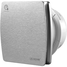 Ventilateur de salle de bain, 100 mm, avec système d'écoulement, capteur d'humidité et clapet anti-retour, pour salle de bain, plafond et montage