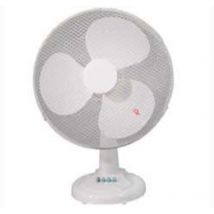 Syntesy - Ventilateur de Table 45W 3 Pales Diame'tre 40cm Oscillant Minuterie 3 Vitesses
