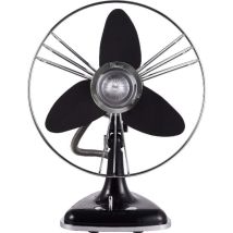 Bimar - Ventilateur de Table Aura, Métal, Noir, 32,6x41x25,3 cm