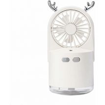 Fei Yu - Ventilateur de table puissant et silencieux, angle réglable à 360 °, ventilateur portatif, ventilateur de bureau à refroidissement