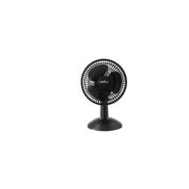Fabrilamp - Ventilateur de table réglable et orientable Pizarro Mini (moteur ac 20 w, 2 vitesses), noir