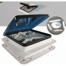 Ventilateur de toit pour caravane Ventilateur de toit pour caravane avec lumières led, ventilateur d'échappement pour caravane et camping-car, 28 x