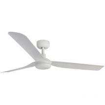Faro Barcelona - Faro punt Ventilateur de plafond blanc avec moteur à courant continu intelligent