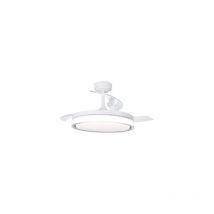 Cristalrecord - Ventilateur led à pales rétractables Aneto Blanco 72W 7920Lm cct