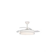 Cristalrecord - LED-Lüfter mit einziehbaren Flügeln Supereco Weiß 45W 4400Lm cct