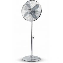 Cool Clima - Ventilateur sur pied Métal 50W 3 vitesses D40cm Gris