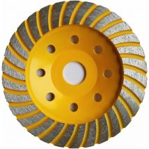 Disque Diamant à Meuler poncer le Béton 125 x 22,2 mm assiette pour meuleuse pour Béton, Granit, Pierre et Maçonnerie brique surfaçage façonnage