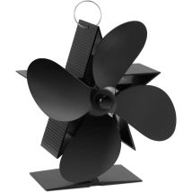 Ventilateur Poele À Bois Alimenté Par La Chaleur, 4 Pales Ventilateur De Poele, Ventilateur De Cheminée, Ventilateur Poele A À Granulés, Foyer À Bois 