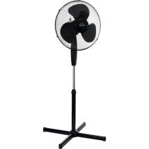 Domair - Ventilateur sur pied FL40II 55W 3 vitesses D40cm Noir