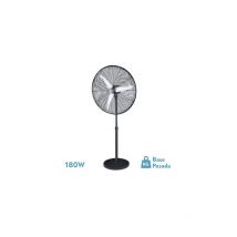 Ventilateur sur pied Alarcon 180w noir 3 vitesses 65d 3asp aluminium argent réglable et oscillant