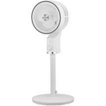 Ventilateur sur pied réglable fixe et rotatif Thalamo (moteur AC 50 W, 3 vitesses), blanc