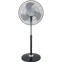 Tuttacasa - Ventilateur sur pied tornado 60W 3 vitesses D45cm Connecté Noir