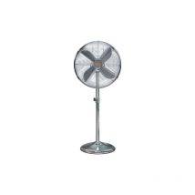 Vinco - Ventilateur sur pied 90W 3 vitesses oscillant hauteur 150cm en me'tal chrome'