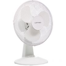 Ventilateur de table diamètre 30 cm oscillant 3 vitesses Optimea
