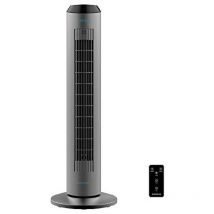 Cecotec - Ventilateur colonne numérique EnergySilence 9090 Skyline. 45 w, 40'', 3 vitesses, Moteur en cuivre, Minuterie, Télécommande 84 cm, Gris-noir