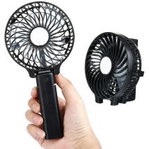 Ventilateur Usb Mini Ventilateur À Main Ventilateurs Ventilateur Avec Batterie Couleur (Noir)