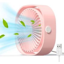 Ventilateur usb Mini Ventilateur Portable Ventilateur Silencieux Ventilateur Bureau 3 Vitesses Réglable Alimenté par usb, pour la Maison et Le
