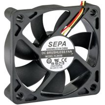PLB60B12FSE33A Ventilateur axial 12 v/dc 27.6 m³/h (l x l x h) 60 x 60 x 15 mm - Sepa
